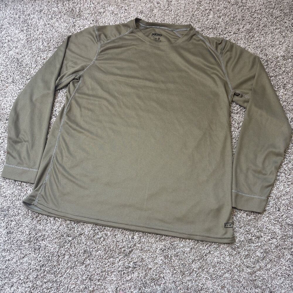 XGO Military Long Sleeve Base Layer Shirt Coyote Brow Mens L Performance Thermal